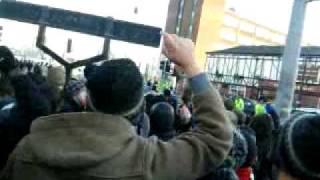 manchester united fans fight leeds fans [upl. by Royall]