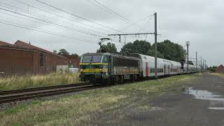 NMBS HLE2708 met M5 rijtuigen komen door station Anzegem [upl. by Hastings114]