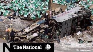 Answers to deadly Saskatchewan bus crash could lie with data recorder [upl. by Nryhtak]