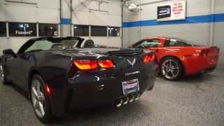 2014 Corvette Stingray Convertible vs 2013 Corvette Grand Sport walk around [upl. by Vullo65]