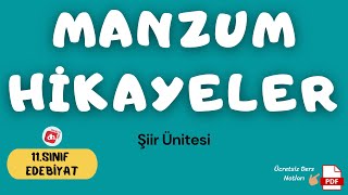 Manzum Hikaye 📌 11Sınıf Edebiyat Şiir Ünitesi  Deniz Hoca PDF📘📕 [upl. by Solracesoj]