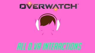 Overwatch  All DVa Interactions  Defense Matrix Quotes [upl. by Pfeifer]