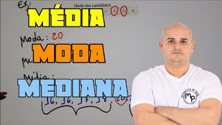 Média Moda e Mediana [upl. by Averat555]