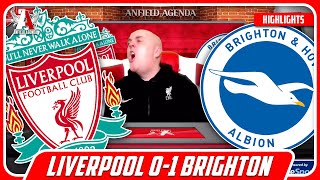 DISGRACEFUL LIVERPOOL FAN REACTS TO LIVERPOOL 01 BRIGHTON [upl. by Ellerahs514]