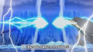 Sarada esquiva el Chidori de Hidari Shinju de Sasuke en Boruto Two Blue Vortex capitulo 10 OPINION [upl. by Gladis]