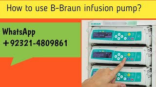 BBraun infusion pump [upl. by Olegnalehcim]