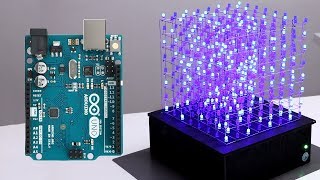 8x8x8 LED CUBE WITH ARDUINO UNO [upl. by Roxine]