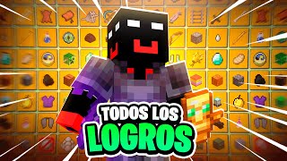 CONSEGUÍ TODOS los LOGROS en MINECRAFT en SOLO UN VIDEO  🏆 [upl. by Sclater448]