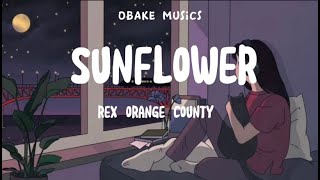 Rex Orange County Sunflower live lyrics [upl. by Ardra]