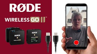 Conectar Microfono Rode Wireless Go II al iPhone 15 USBC [upl. by Airitac]