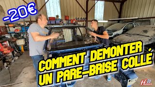 Comment démonter un parebrise collé soimême facilement [upl. by Novehc341]