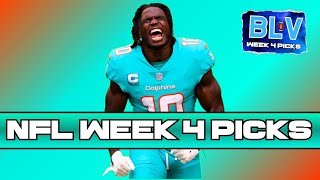 NFL Week 4 2023 Picks Straight up and Against The Spread [upl. by Mellette]