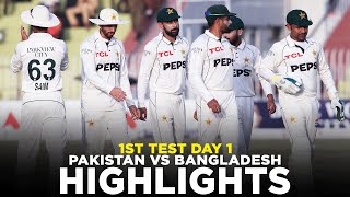 Highlights  Pakistan vs Bangladesh  1st Test Day 1 2020  PCB  M2D2K  PAKvBAN  TestOnHai [upl. by Nomsed150]