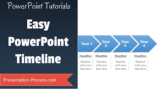 How to create easy Timeline in PowerPoint [upl. by Saduj557]