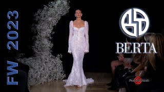 BERTA Bridal  New York Fashion Week SS23  4K Runway Full Wedding Show [upl. by Esertak]