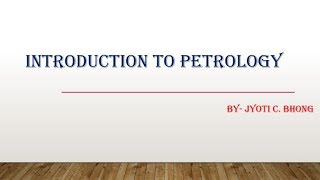 Introduction to Petrology [upl. by Ahsekim]