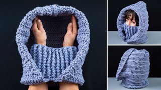 Simple crochet balaclavasnoodscarf easily for beginners [upl. by Clawson]