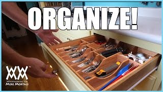 Kitchen Drawer Organizer DIY woodworking project [upl. by Culberson]