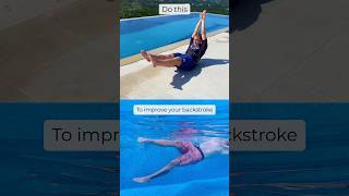 Best dryland drills to improve your Backstroke shorts swimming backstroke [upl. by Ahsia323]