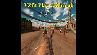 VZFit PlayJailbreakOculus Quest 2VR cycling game on a HORSE instead of a bike [upl. by Robet231]