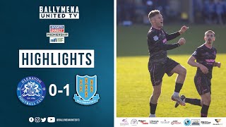 Match Highlights I Glenavon 01 Ballymena United [upl. by Aytak794]