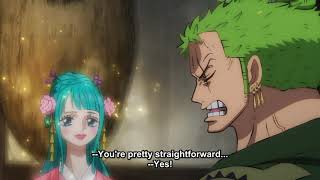 Zoro and Komurasaki in bed  One Piece English Subbed episode 938  1080P HD [upl. by Rolf]