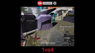 👿1VS4 CLUTCH💥shortsfreefiretamilmidrangeyt [upl. by Aizahs]