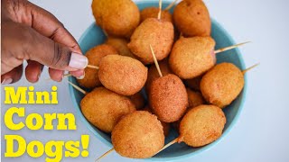 How to make CORN DOGS  Easy Corn Dogs Recipe [upl. by Howard291]