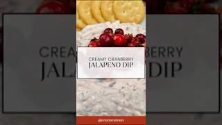 Creamy Cranberry Jalapeño Dip sweet amp spicy Go to my website for the recipe amazeballseats [upl. by Patten688]