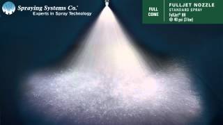 FullJet® HH Standard Spray Nozzle Pattern Demonstration by Spraying Systems Co [upl. by Sseb676]