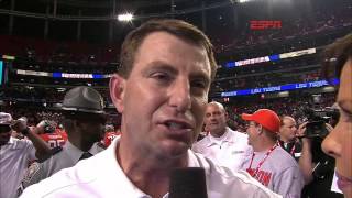 Dabo Swinney goes wild in postgame interview  ESPN [upl. by Guibert]