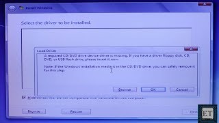 Windows 7 Fixes A Required CDDVD Driver is Missing USB Windows 7 Installation Error [upl. by Nwahsad924]