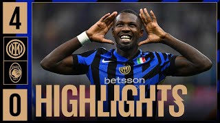 SHOWTIME 4️⃣🔥  INTER 40 ATALANTA  HIGHLIGHTS  SERIE A 2425 ⚫🔵🇬🇧 [upl. by Dulciana]