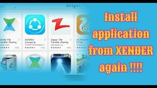 How to install app from XENDER again [upl. by Kareem768]