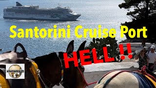 Santorini cruise port HELL [upl. by Gnoh723]