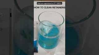 How to clean retainers Dr Srishti Bhatia shorts [upl. by Anires]