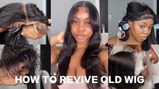 WIG MAINTENANCE 101 ‼️ HOW TO CLEAN REVIVE AND STYLE YOUR OLD CRUSTY LACE WIGS FT YOLISSA HAIR [upl. by Bruis]