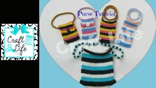 Craft Life Purse Tutorial on One Rainbow Loom [upl. by Eniledgam]