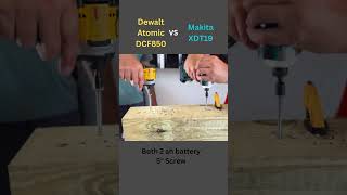 Can the Dewalt atomic DCF850 Beat the Makita XDT19 diy powertools mikita dewalt construction [upl. by Ydak702]