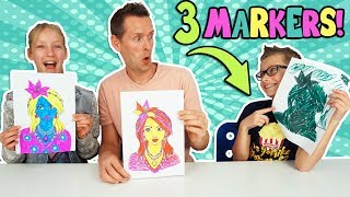 3 MARKER CHALLENGE w our DAD Part 2 [upl. by Htieh]