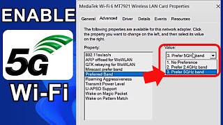 How to Enable 5ghz WiFi on Windows 1110 Laptop or PC [upl. by Kayley]