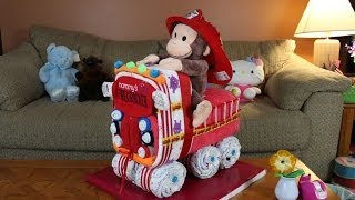 Fire Truck Diaper Cake How To Make [upl. by Araz]