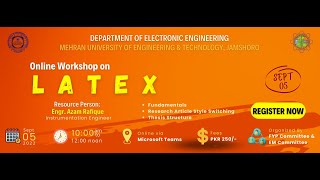 Online Workshop on Latex  Fundamentals MUET Thesis and Quick format switching UrduHindi [upl. by Nibbs736]