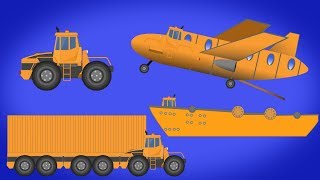 Kids TV Channel  CARGO SHIP  CARGO CONTAINER TRUCK  CARGO PLANE  Transformer  Video For Babies [upl. by Suoirad]