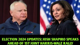 Josh Shapiros Insightful Speech Ahead of HarrisWalz Rally  Election 2024 Highlights Election2024 [upl. by Tocci]