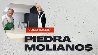 como hacer PIEDRA CALIZA MOLEANOS con Marmorino de OIKOS [upl. by Shotton]