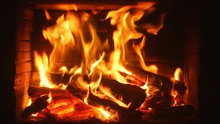 🔥 Relaxing Burning Fireplace Ambiance with Crackling Logs for a Cozy Christmas Ultra HD 4K [upl. by Hayyikaz]