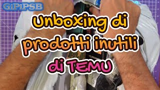 Unboxing Sorpresa di TEMU Cose Utili o Inutili [upl. by Nesyaj]