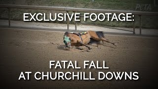 Exclusive Footage Fatal Fall At Churchill Downs [upl. by Neeneg987]