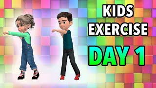 Kids Daily Exercise  Day 1 [upl. by Yahsal]